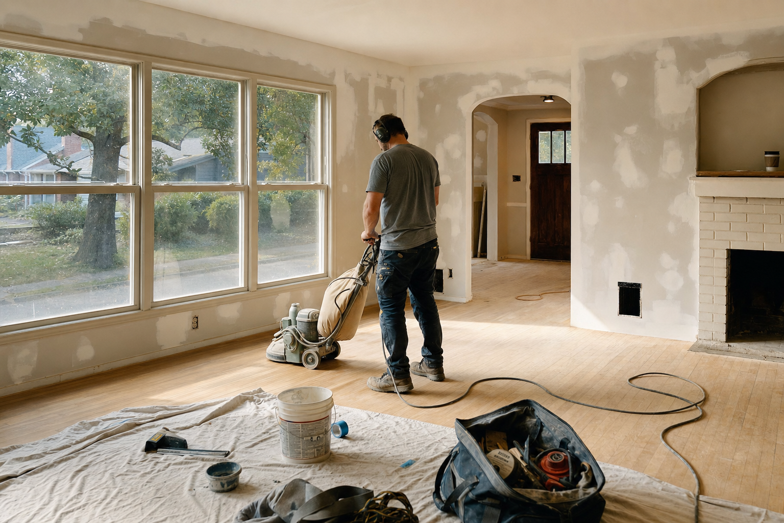 Interior home renovation in progress